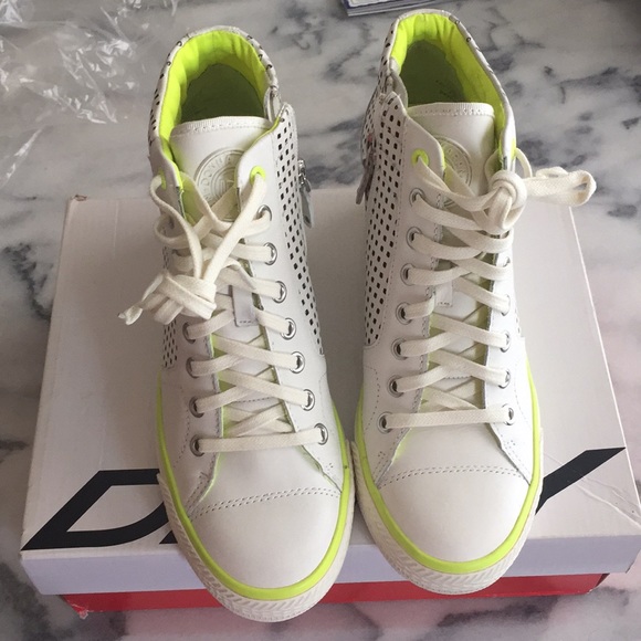 dkny cindy wedge sneakers